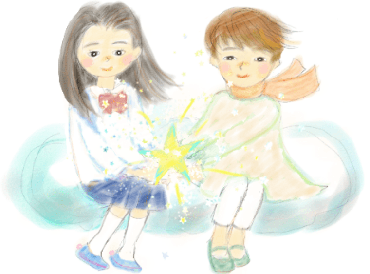 少年と少女のイラスト